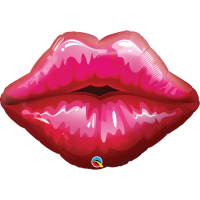 Supershape big red kissey lips