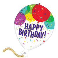 Supershape birthday balloons