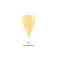 Supershape bubbly wine glass