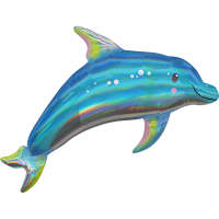 Supershape iridescent blue dolphin