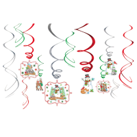 Swirl decorations winter friends