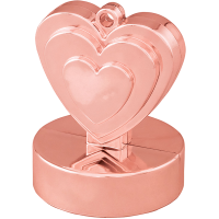 Weight heart rose gold