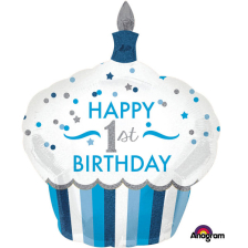 SUPERSHAPE 1ST BIRTHDAY CUPCAKE BOY