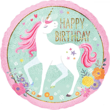 STANDARD HOLOGRAPHIC MAGICAL UNICORN BDAY