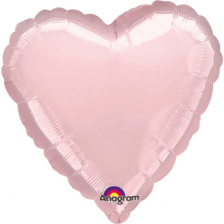 STANDARD HEART METALLIC PEARL PASTEL PINK