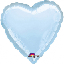 STANDARD HEART METALLIC PEARL PASTEL BLUE