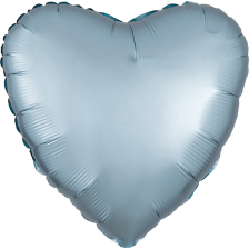 STANDARD HEART SATIN LUXE PASTEL BLUE