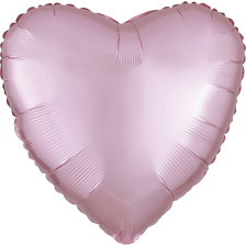 STANDARD HEART SATIN LUXE PASTEL PINK