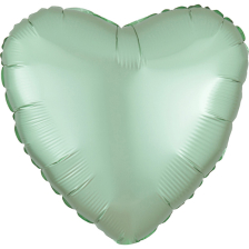 STANDARD HEART SATIN LUXE MINT GREEN