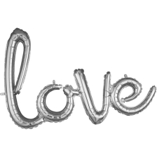 SCRIPT PHRASE LOVE SILVER