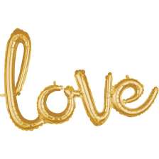 SCRIPT PHRASE LOVE GOLD