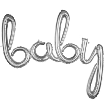 SCRIPT PHRASE BABY SILVER