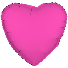 R10033<br>Standard Foil Heart Neon Pink