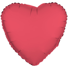 R10072<br>Standard Foil Heart Neon Rot