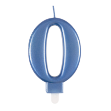 Candle Number 0 Blue