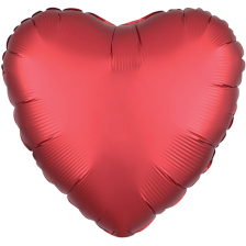 STANDARD HEART SILK LUSTRE DARK RED