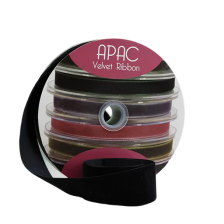 Ribbon Velvet  Black Velvet 38mm