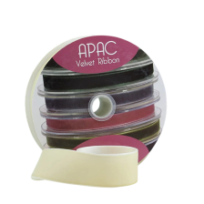 Ribbon Velvet Ivory 38mm