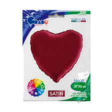 STANDARD HEART SATIN CHERRY