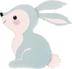 SUPERSHAPE WOODLAND BUNNY BLUE