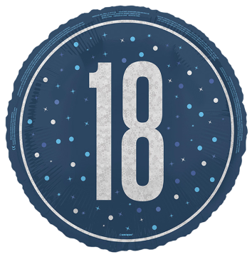 Standard number 18 glitz blue