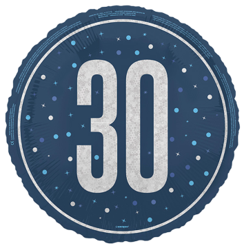 Standard number 30 glitz blue