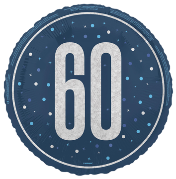 Standard number 60 glitz blue