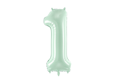 Large number 1 green