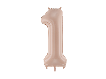 Large number 1 dark beige