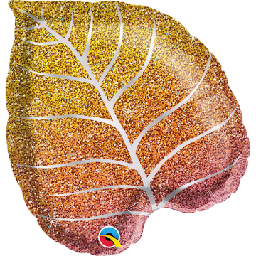 Supershape fall glitter ombre leaf