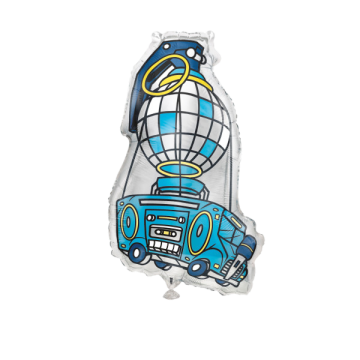 Supershape music bus balloon