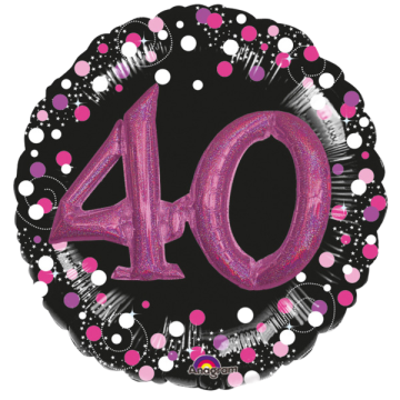Multiballoon sparkling pink 40