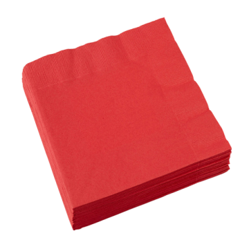 Napkins apple red