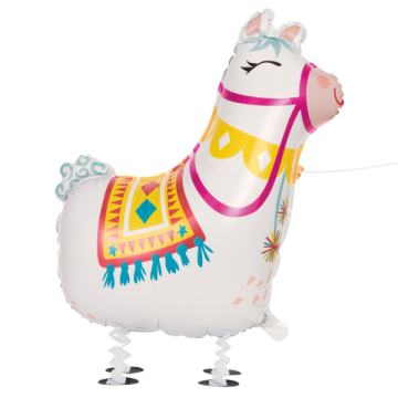 Walking pet llama