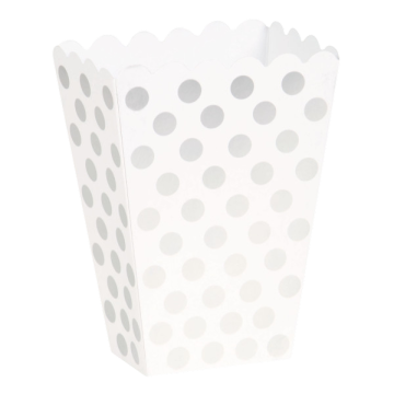Silver dot treat boxes