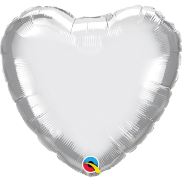 Standard heart chrome silver