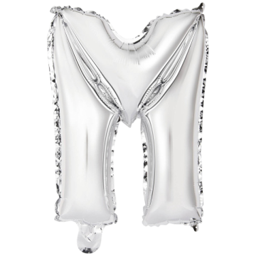 Mini letter m silver