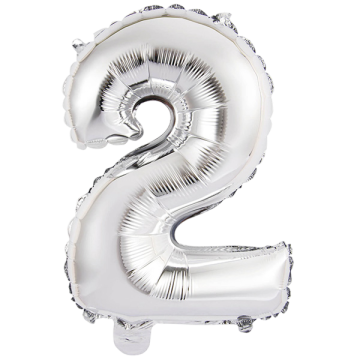 Mini number 2 silver