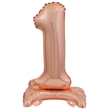 Mini number 1 with stand rose gold