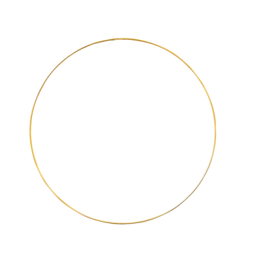 Metallic wedding hoop