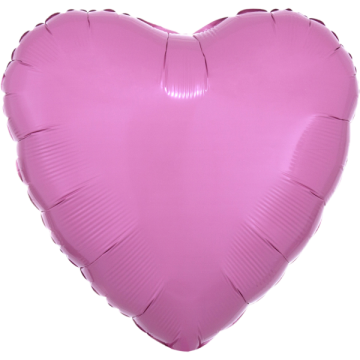 Standard heart metallic pink