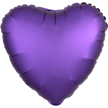 Standard heart silk lustre purple