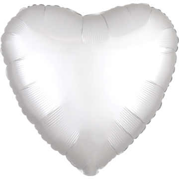 Standard heart silk lustre white