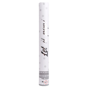 Confetti cannon white 40cm