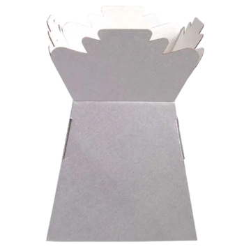 Living vase metalic silver