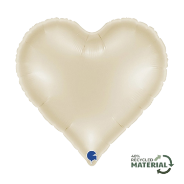 Standard sweetie heart satin cream