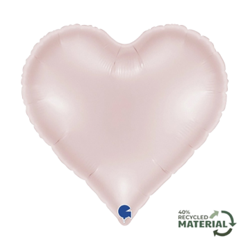 Standard sweetie heart satin pastel pink