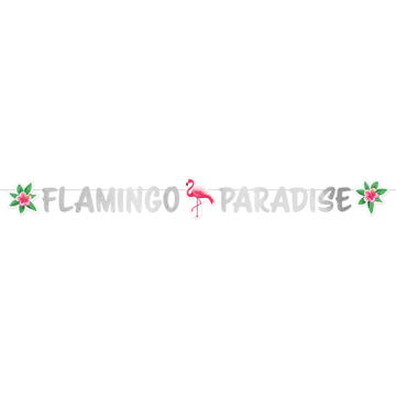 Banner flamingo paradise