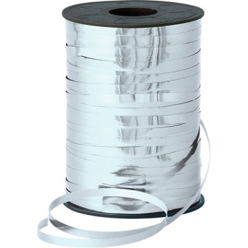 Curling ribbon metallic silver