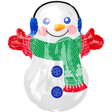Junior shape adorable snowman
